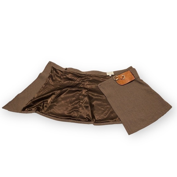 NWT Divine Heritage Asymmetrical Plaid Wrap Mini Skirt, Size S‎ - Picture 7 of 14